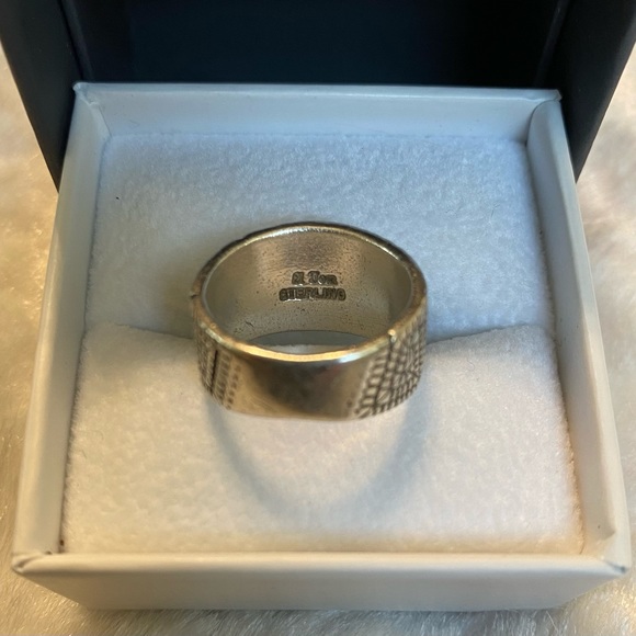 ☘️ELGIN TOM NAVAJO STERLING SILVER MAZE RING - Picture 4 of 4